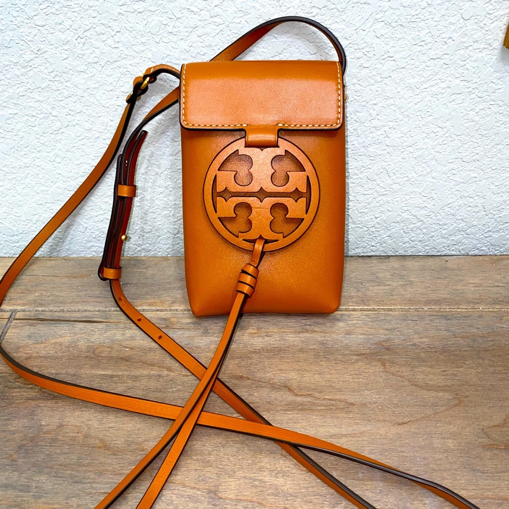 Tory Burch Miller Leather Phone Crossbody